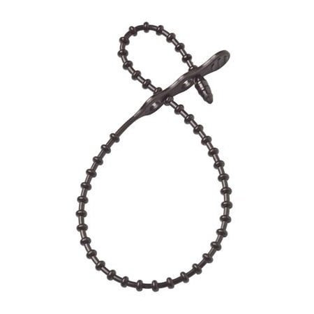 Ecm Industries Beadle Wrap, 12 in L, 3-1/4 in Max Bundle Dia., Black, Nylon 6/6, 70 lb Strength 45-12BEADBK